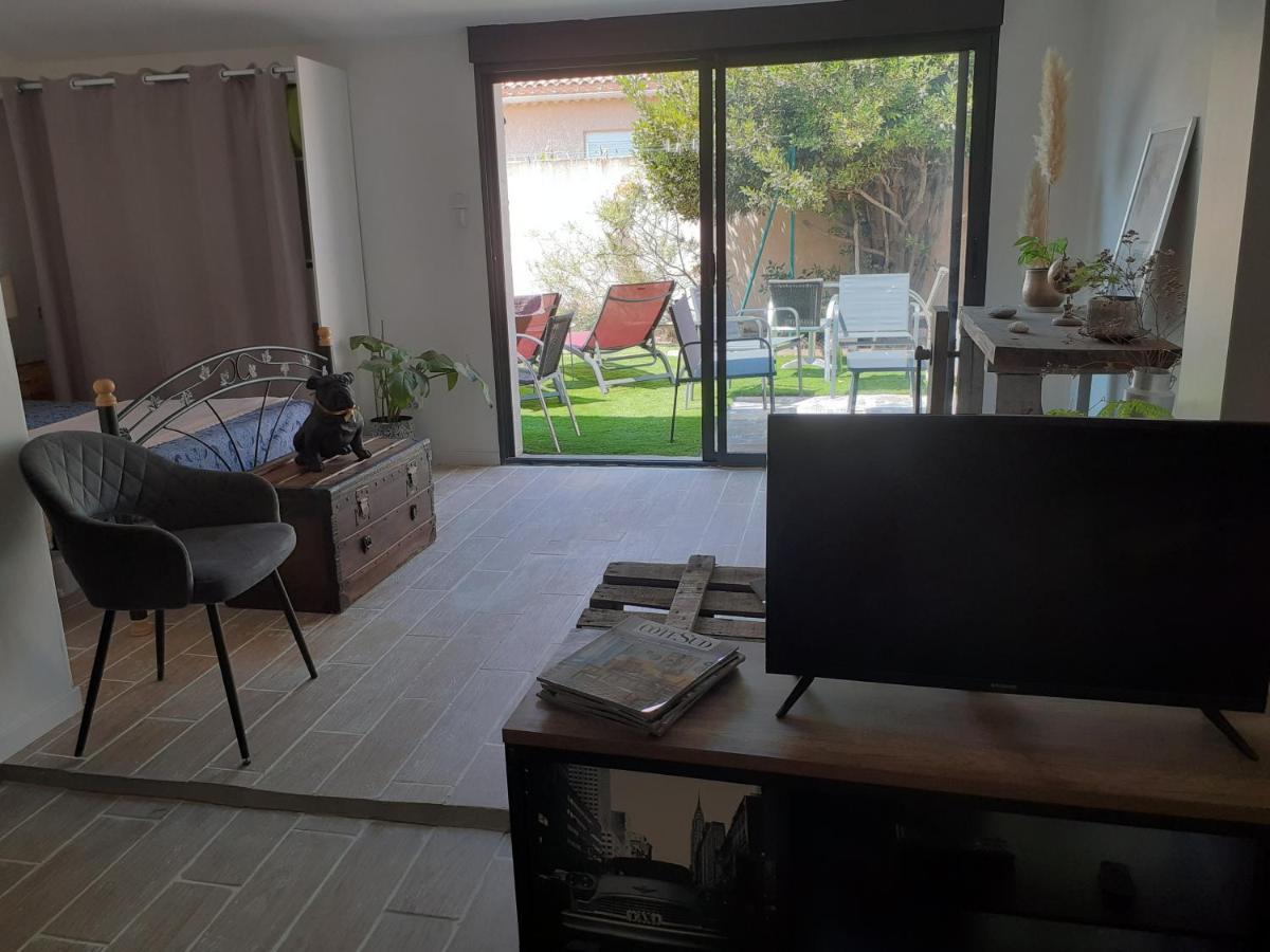 Loft Avec Clim, Parking Et Jardin Proche De La Mer Villa Sauvian Eksteriør billede