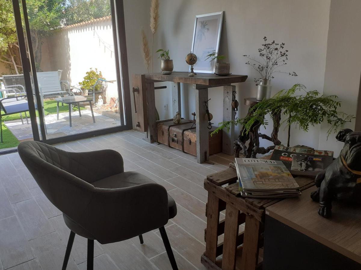 Loft Avec Clim, Parking Et Jardin Proche De La Mer Villa Sauvian Eksteriør billede